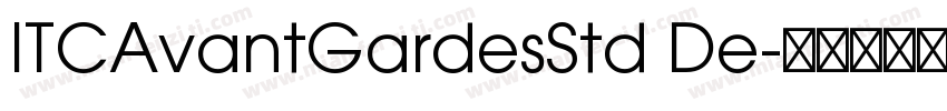 ITCAvantGardesStd De字体转换